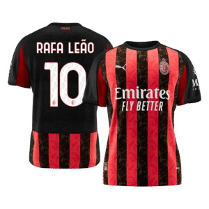 AC Milan Jersey Custom RAFA LEÃO #10 Soccer Jersey Home 2025/26