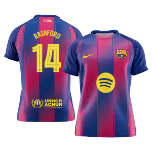 RASHFORD #14 Barcelona Soccer Jersey Home Custom Shirt 2025/26 - UCL