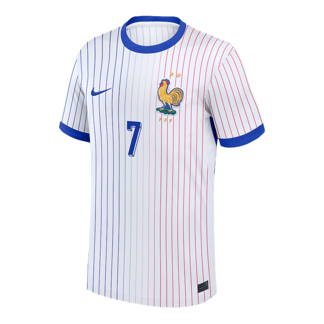 GRIEZMANN #7 France Soccer Jersey Away Custom Shirt - Image 2