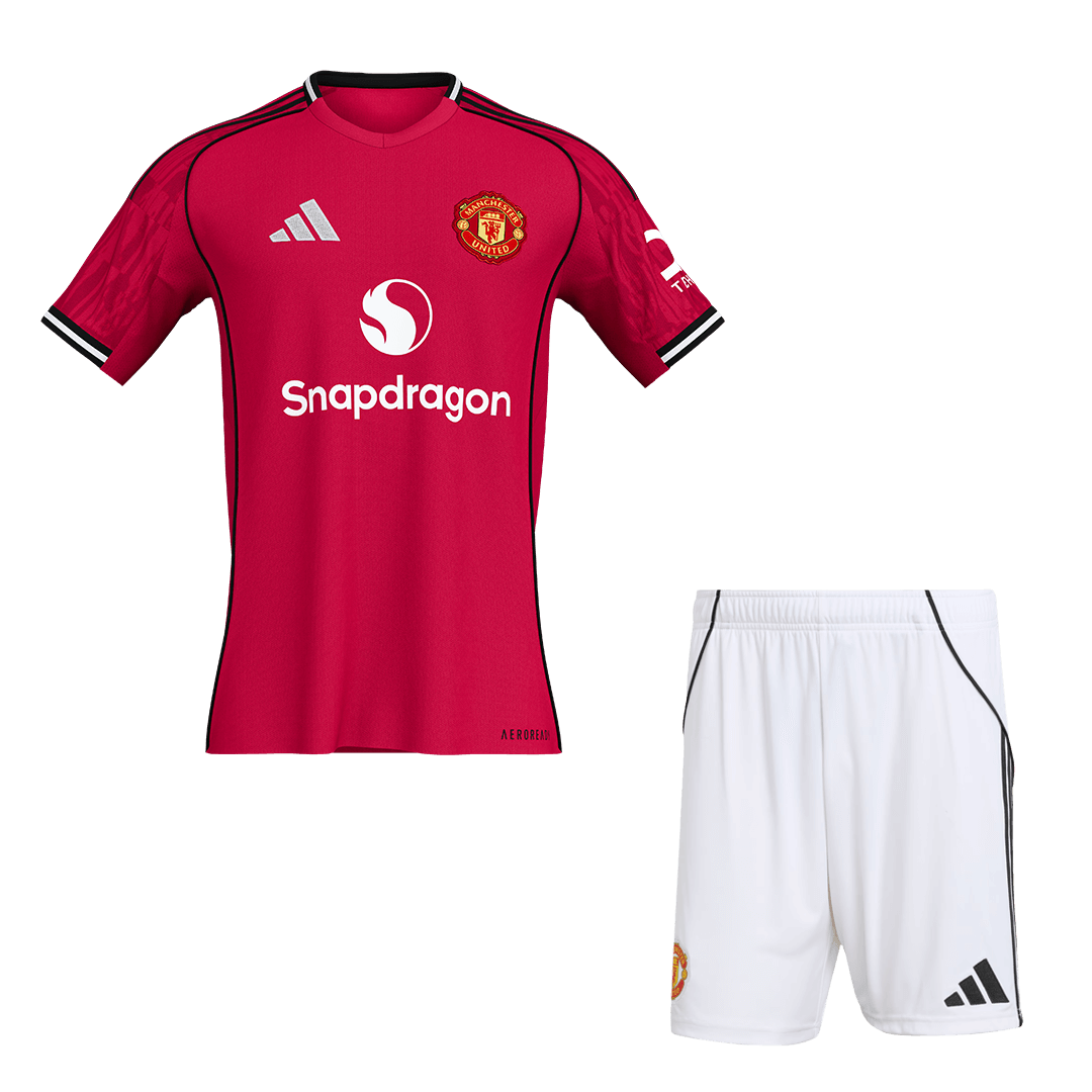 Manchester United Home Soccer Uniform Kits 2025/26
