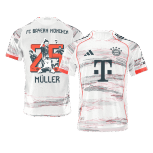 Bayern Munich MÜLLER Special #25 Away Custom Player Version Soccer Jersey 2025/26