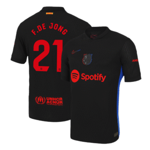Barcelona F.DE JONG #21 Away Custom Player Version Soccer Jersey
