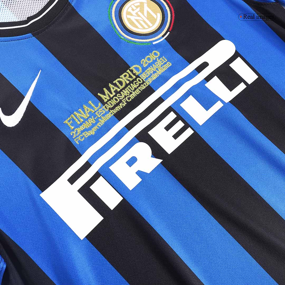 Inter Milan Jersey Custom Home Soccer Jersey 2009/10- UCL Final - Image 7