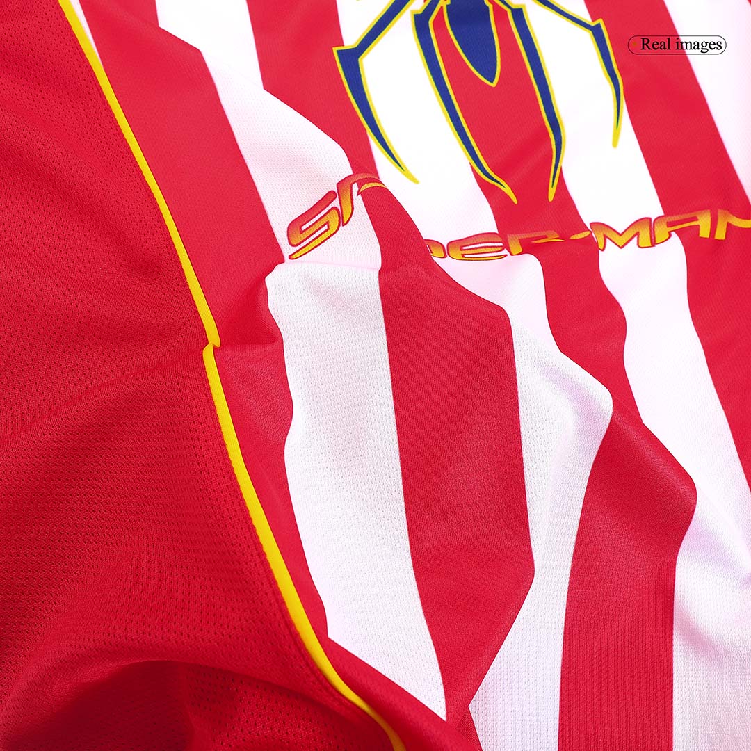 Atletico Madrid Retro Jersey Home Soccer Shirt 2004/05 - Image 7