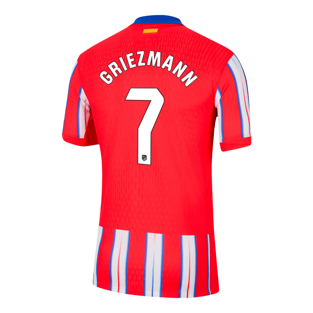 Atletico Madrid GRIEZMANN #7 Home Custom Player Version Soccer Jersey - Image 3