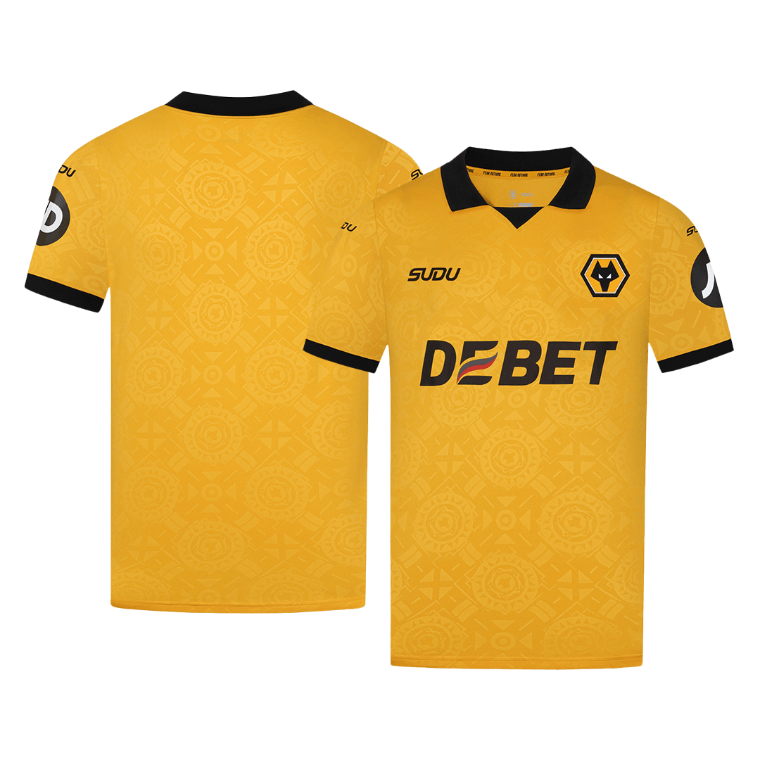 Wolverhampton Wanderers Soccer Jersey Home Custom Shirt 2025/26 - Image 3