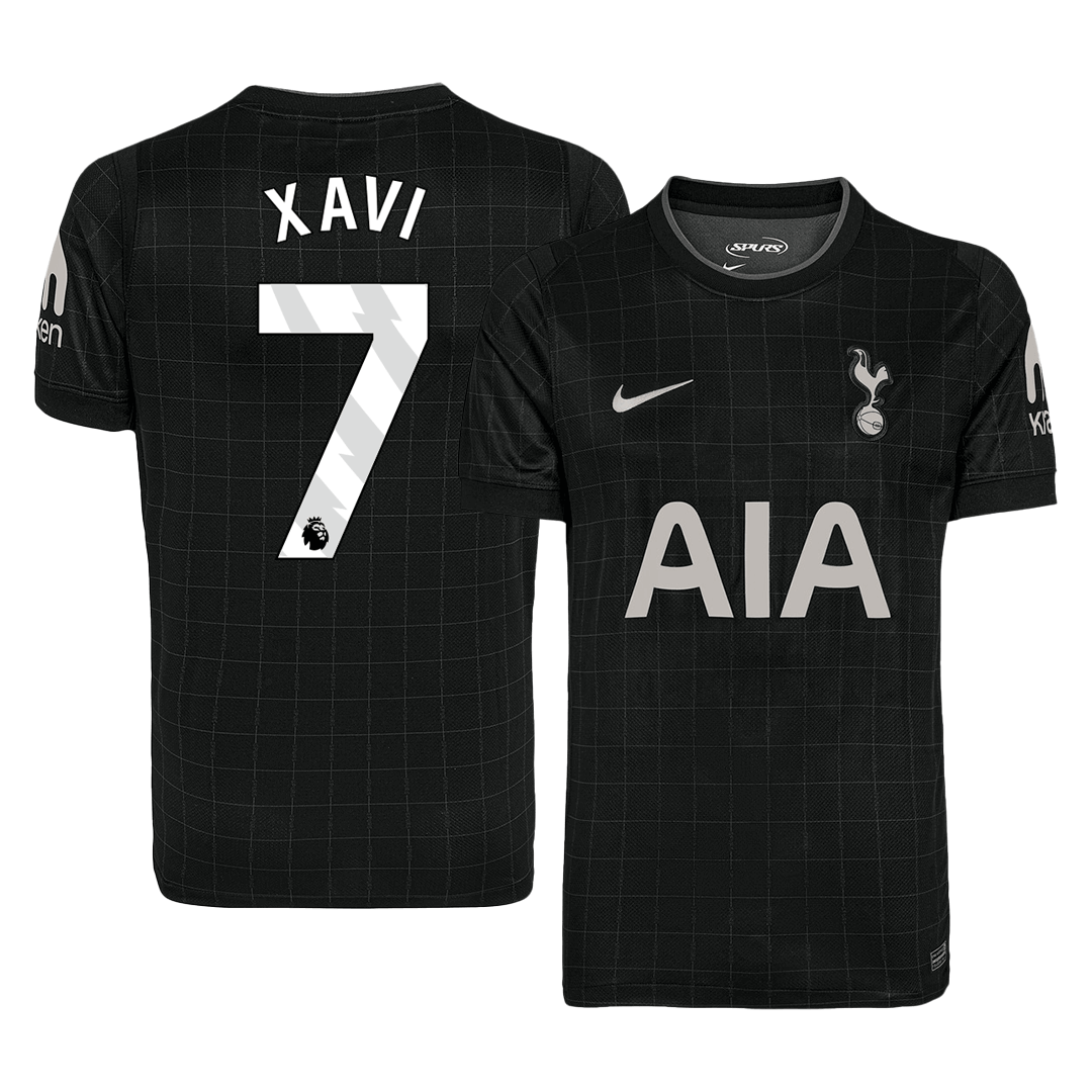 XAVI #7 Tottenham Hotspur Soccer Jersey Away Custom Shirt 2025/26