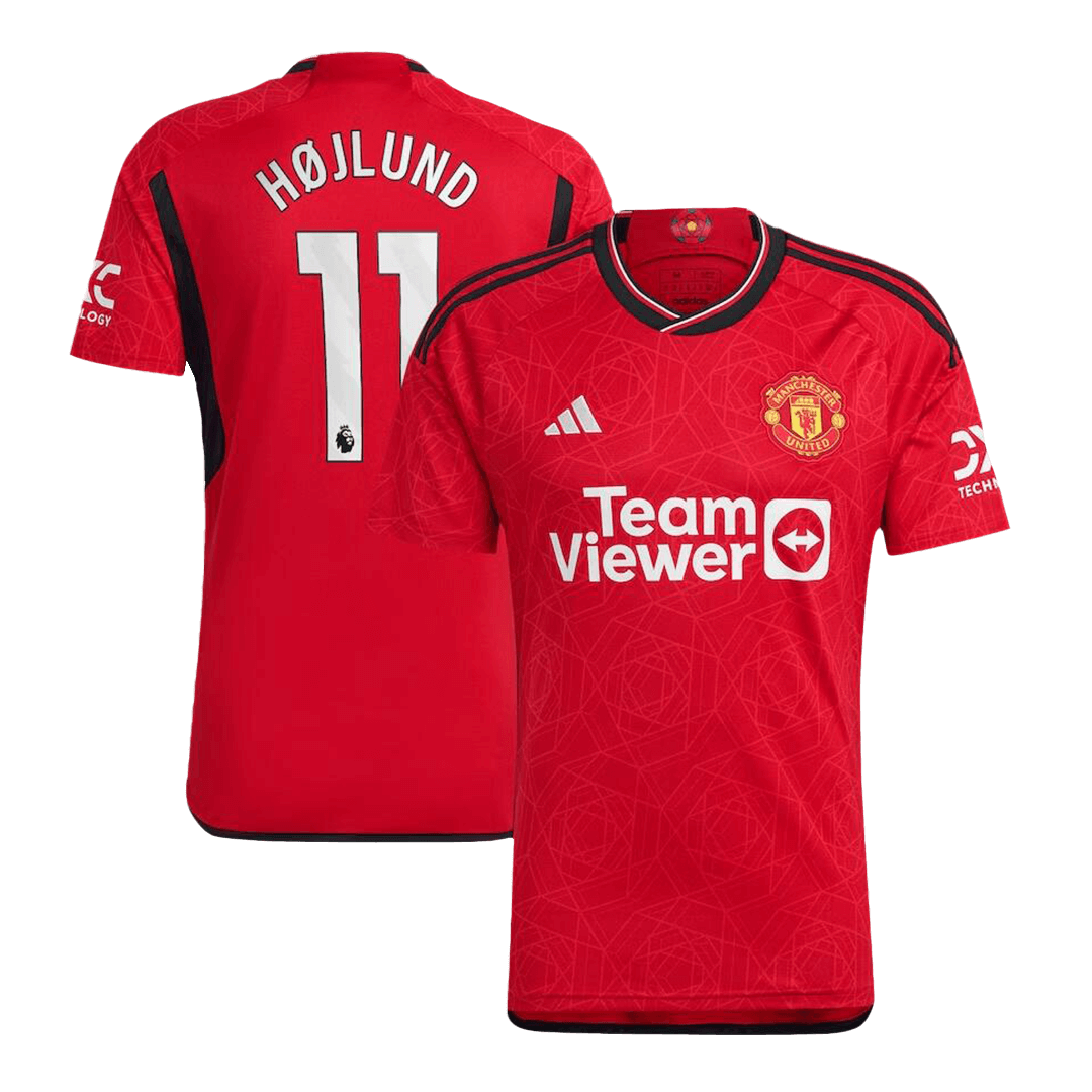 Manchester United Jersey Custom HØJLUND #11 Soccer Jersey Home 2023/24