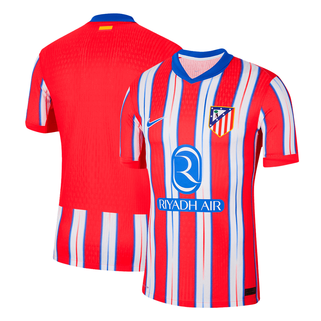 Atletico Madrid Home Custom Player Version Soccer Jersey - Image 3