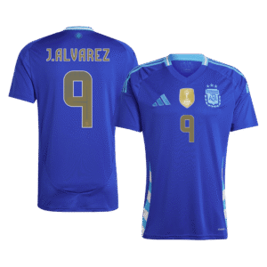 Argentina Jersey Custom J.ALVAREZ #9 Soccer Jersey Away