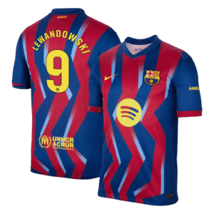 Barcelona LEWANDOWSKI #9 Soccer Jersey Fourth Away Shirt 2025/26