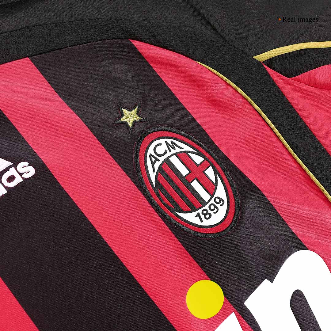 RONALDO #99 AC Milan Retro Jersey Home Long Sleeve Soccer Shirt 2006/07 - Image 8