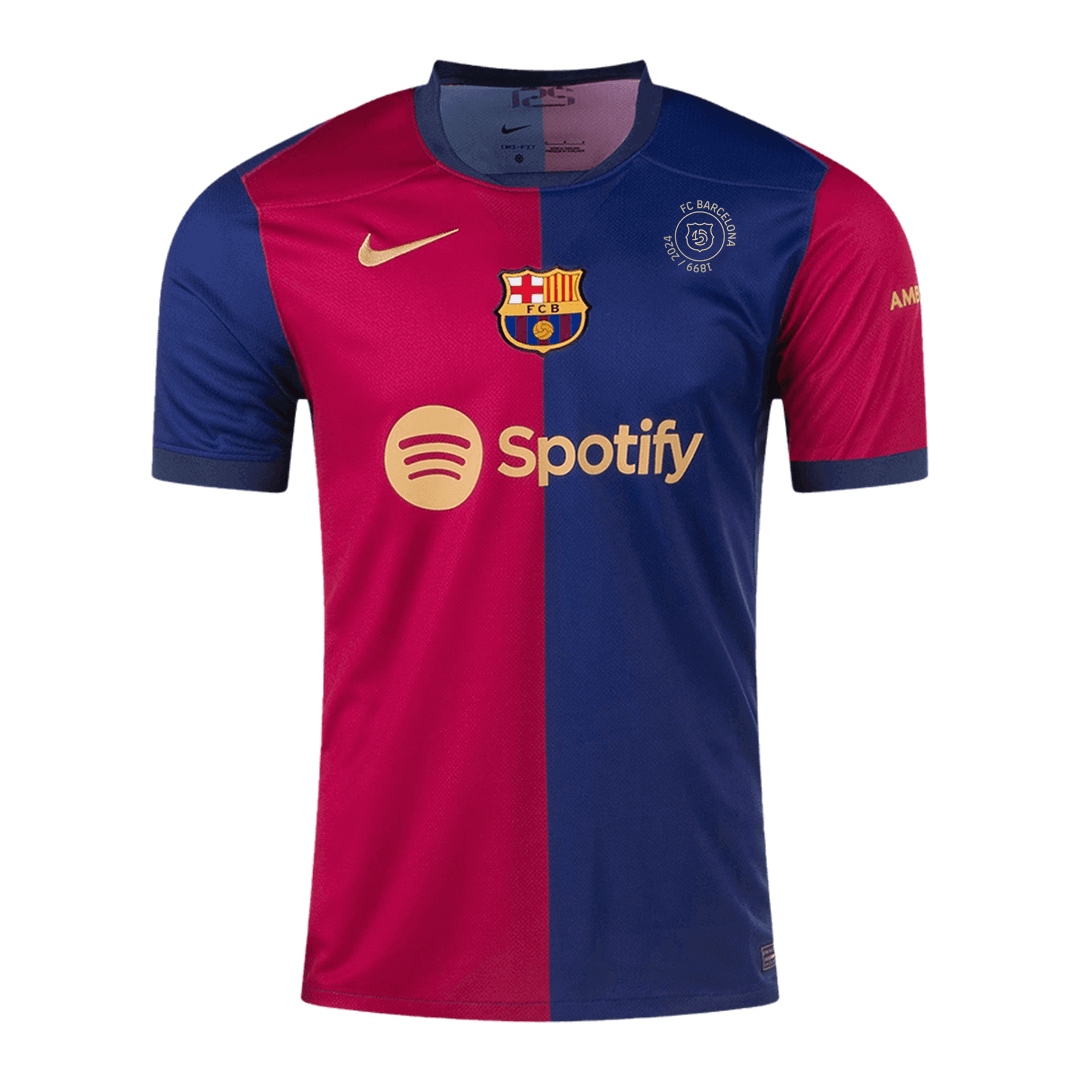 Barcelona Jersey Custom Soccer Jersey Home - 125th Anniversary