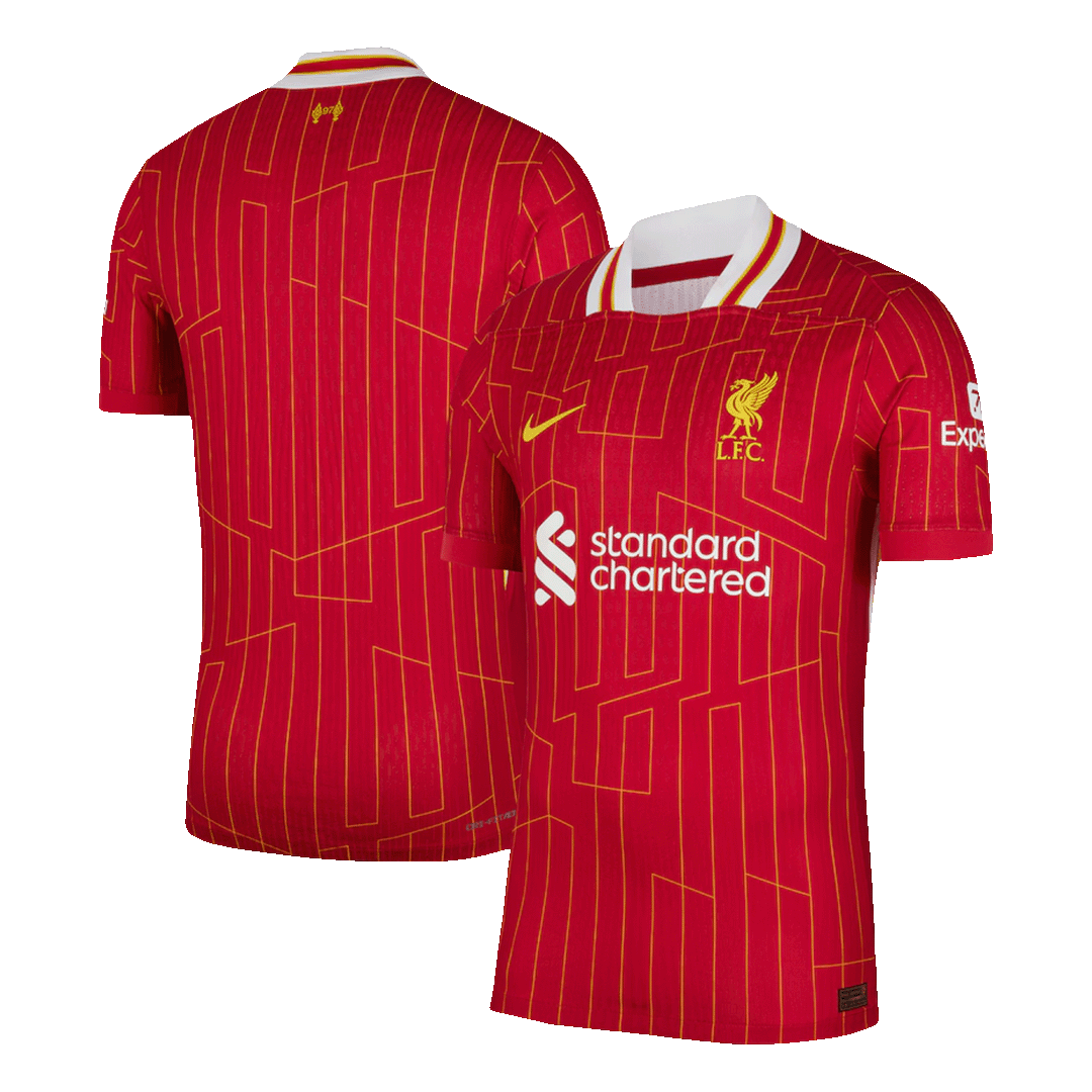 Liverpool Custom Player Version Home Soccer Jersey - Image 3