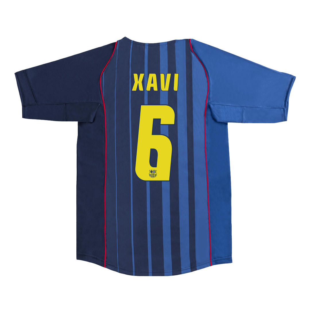 XAVI #6 Barcelona Retro Jersey Away Soccer Shirt 2004/05