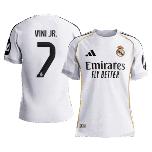 Real Madrid VINI JR. #7 Home Custom Player Version Soccer Jersey 2025/26