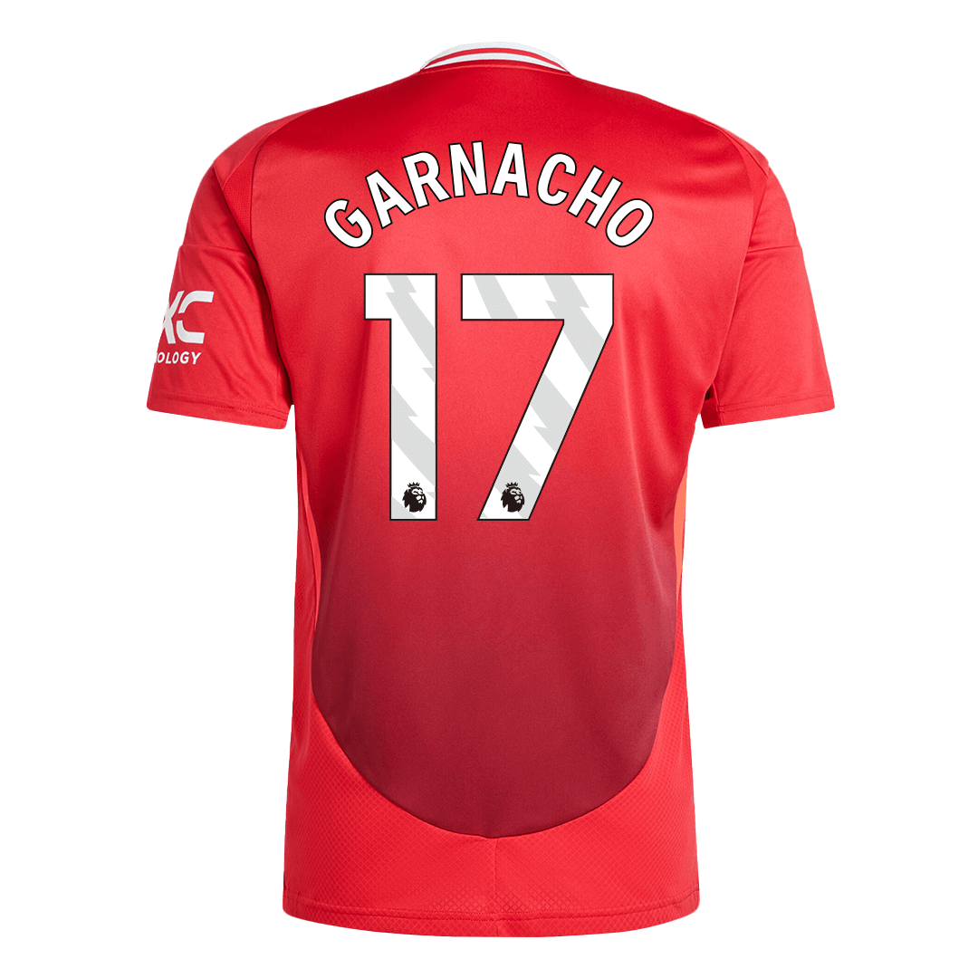 GARNACHO #17 Manchester United Home Soccer Jersey - Image 3