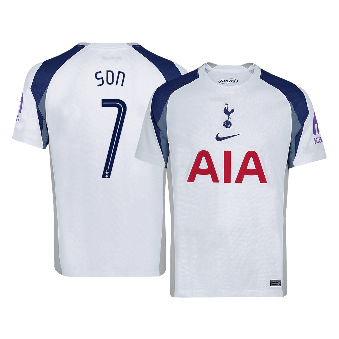 SON #7 Tottenham Hotspur Soccer Jersey Home Custom Shirt 2025/26 - UCL