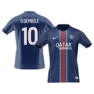 O.DEMBÉLÉ #10 PSG Soccer Jersey Home Shirt 2025/26