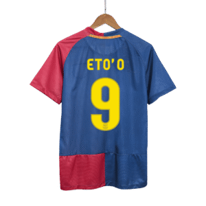 ETO'O #9 Barcelona Retro Jersey Home Soccer Shirt 2008/09 UCL Final