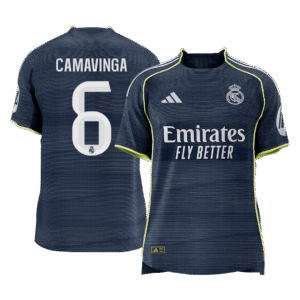 Real Madrid CAMAVINGA #6 Away Custom Player Version Soccer Jersey 2025/26