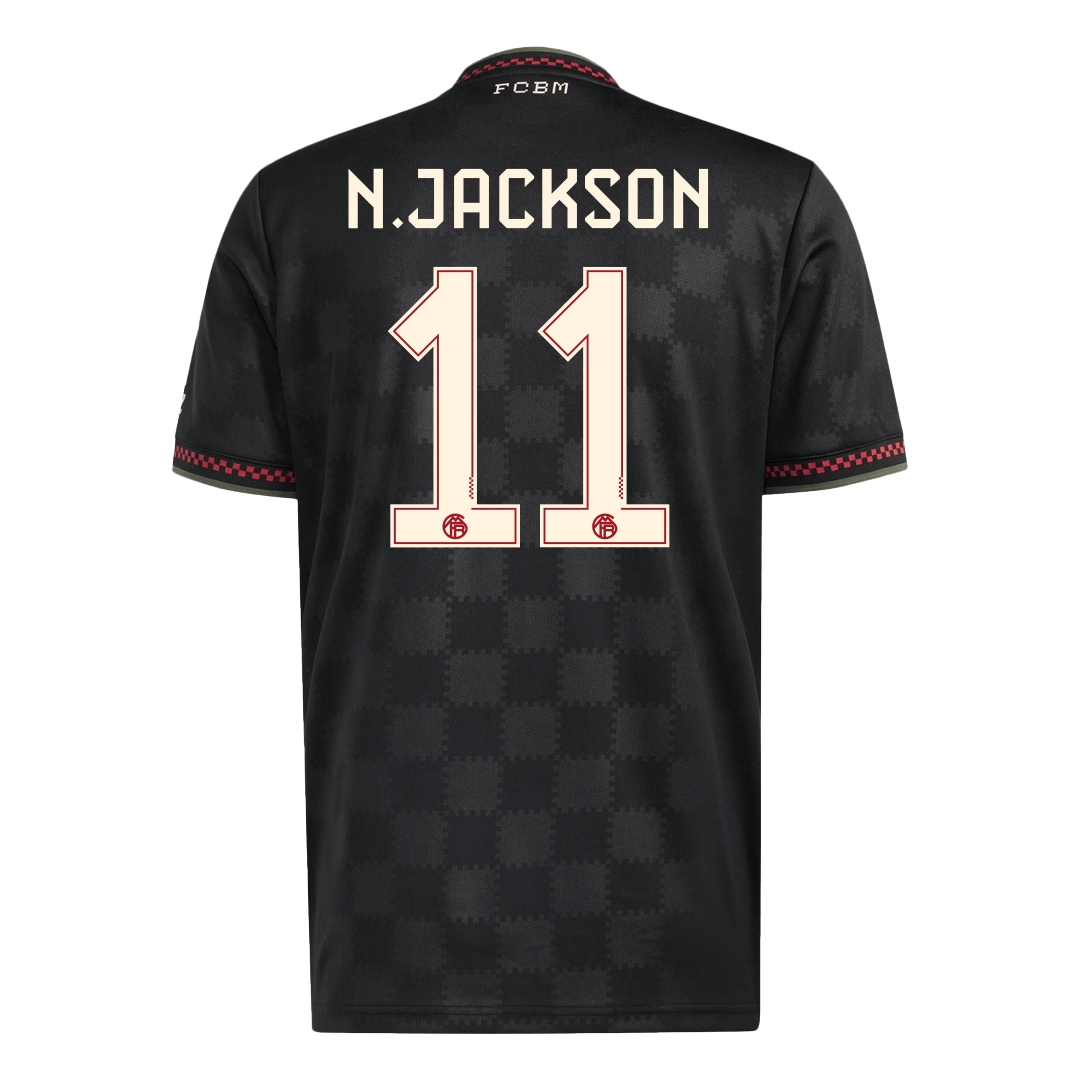 Bayern Munich N.JACKSON #11 Soccer Jersey Third Away 2025/26 Custom Shirt - Image 2