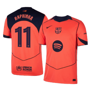 RAPHINHA #11 Barcelona Soccer Jersey Third Away Custom Shirt 2025/26 - UCL