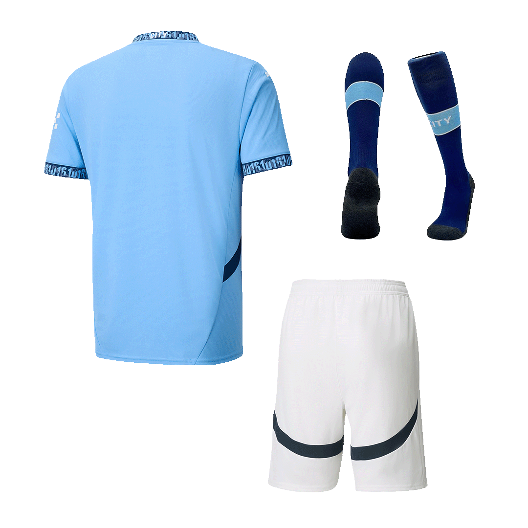Manchester City Home Custom Full Soccer Kit - Image 2