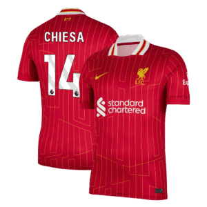 CHIESA #14 Liverpool Home Soccer Jersey