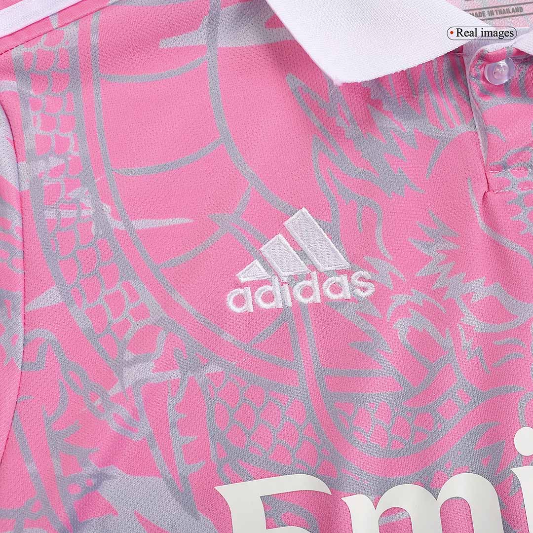 Real Madrid X Chinese Dragon Soccer Jersey 2023/24 Pink - Image 8