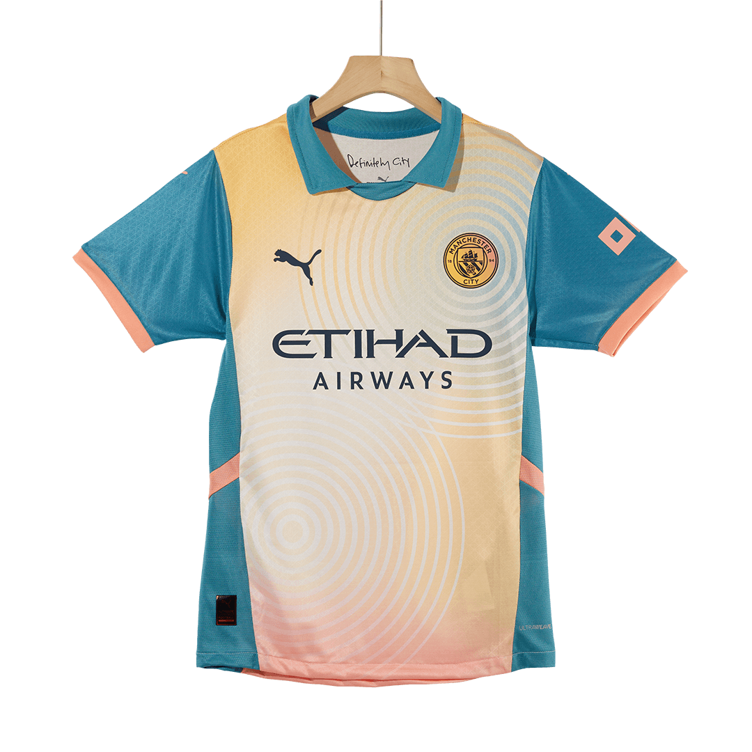 Authentic 'Definitely City' Soccer Jersey Manchester City Fourth Away Shirt - UCL - Image 4