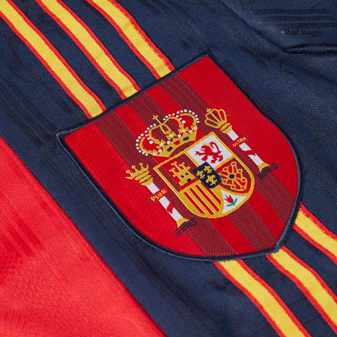 Spain Retro Jersey Home Soccer Shirt 1996 - Image 9