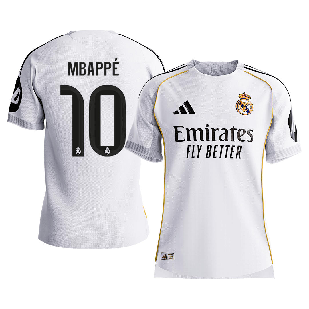Real Madrid MBAPPÉ #10 Home Custom Player Version Soccer Jersey 2025/26